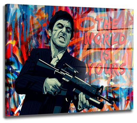 Gangster Pop Art Film Mafia Acrylglas Wandbild Bild Wanddeko XL Größe 60x40cm