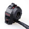 7/8-Zoll-Motorrad-Linkschalter-Lenkerregel mit Horn- und Blinkerlicht für 12-V-DC-Systeme Universal Fit Black PVC ABS Schwere Aluminium