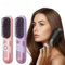 toxaaiwr Cordless Hair Straightener Brush for Women,3 Temp Settings with LED Display Ionic Hot Comb,Mini USB Rechargeable Travel Straightener,Portable,Lightweight,Fast Heating Black