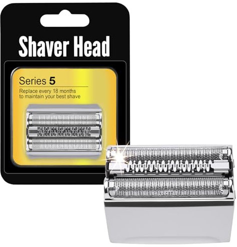 OFFCUP Tête de Rasoir Electrique, 1PC 52S Series 5 Têtes de Rasoir de Rechange, Tête de Rechange Compatibles avec Rasoirs Series 5 5020s、5030s 5050cc、5070cc、5040s、5090cc、5195cc-5 Etc