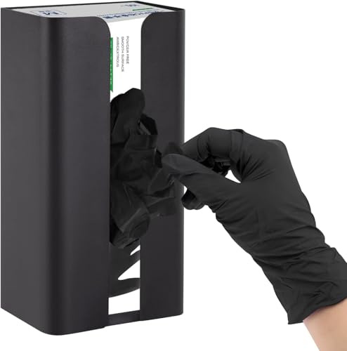 FHMIDIC Magnetischer Handschuhhalter, Wand Handschuhhalter für Einweghandschuhe, Stahl Handschuhspender für Einmalhandschuhe, Taschentücher für Garagen, Werkstätten und Küchen