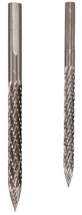 Veciado 2 Stück Reifenbohrer, 4,5/6 Mm, Reifenreparatur, Hartmetall-Fräser, Bohrer, Reifenflicken, Stopfenschneider, Drahtschneider, Reibahle, Bohrer