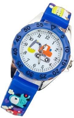 JOINPAYA Kinderarmbanduhr Cartoon-Design Quarzuhr aus Silikon Praktisch und Dekorativ für Kids Leicht zu Tragen und Einzustellen