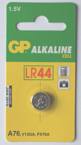 GP Batteries 05076AC1 Alkaline Knopfzelle 76A für V13GA / L1154 schwarz