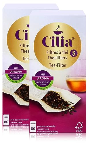 CILIA® Teefilter 80 Stk. Grösse S ohne Halter verwendbar ( 2er Pack )