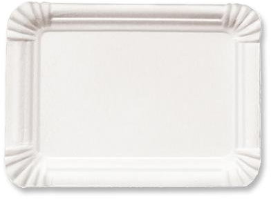 der-verpackungs-profi Pappteller weiß LxB = 9x15 cm 1000 St. Kuchenteller Pappen Kuchenpappen