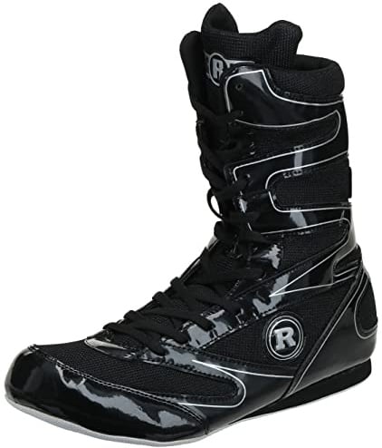 Ringside Zapatos de Boxeo Altos indestructibles de Muay Thai MMA Lucha Libre - SHOE10 BLACK12, Negro