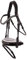 BR Trensenzaum Eston Lack Full schwarz/weiss