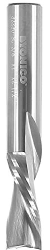 Yonico 32230-SC - Downcut Spiral End Mill CNC Router Bit, Diameter: 3/8, Cutting Height: 1, Flutes: 2-3/8 Shank