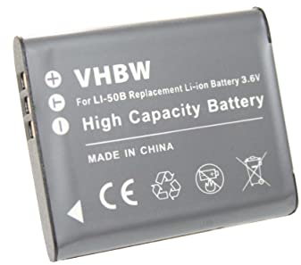 vhbw Batterie Compatible avec Olympus Stylus Smart/VR-Serie VR-340, VR-350, VR-360 Appareil Photo (600mAh, 3,7V, Li-ION)