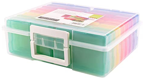 Vaessen Creative Farbige Staubox mit 16 Boxen, 37,50 x 30 x 13 cm