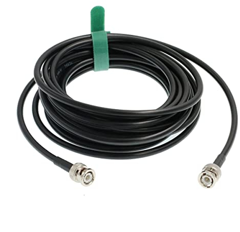 HangTon BNC-Stecker auf BNC-Stecker 6G SDI Kabel RG223 RF Koax 50 Ohm doppelte Abschirmung geringer Signalverlust für GPS LAN/WAN Daten Video (10m)