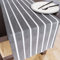 Encasa XO Baumwoll-Tischläufer 4 Seater | Größe 32x150 cm | Roma Grey Stripes - Maschinenwaschbar & Langlebig