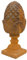 aubaho Zapfen Tannenzapfen Pinienzapfen Eisen Garten Deko Gartendeko 45cm Antik-Stil