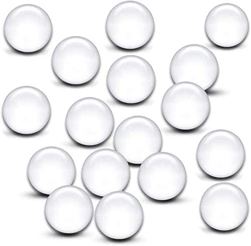 20 palline di perle di quarzo trasparenti per collezionisti di vetro, 6 mm OD sfere di quarzo per vetro Bang Glass Hookah (taglia 1)