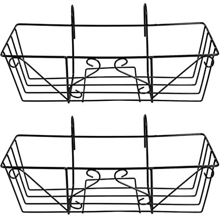 Happyyami Soporte Metalico 2 Piezas Maceta Cuadrada Colgante Soportes estantería macetero metalico Jardin Vertical huerto Vertical decoración Vegetal Soporte para Plantas Soporte Jardinera