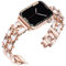 Niboow Bracelet pour Apple Watch Apple Watch 38mm 40mm 41mm 42mm Series 11/10/9/8/7/6/5/4/3/2/1, Femmes Inoxydable Bracelet pour Apple iWatch SE 3/SE 2 - Or Rose-2