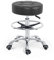 Grace&Grace Höhenverstellbar Rollhocker Drehhocker Mit Rollen Arbeitshocker Massagehocker Medizinischer Stuhl Drehstuhl Bürohocker Sitzhocker Kücheocker (No Backrest with Casters-Elegant Lines, Black)