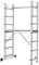 HIGH Echelle 2 plans en aluminium modulable échafaudage escabeau plateforme de travail 7 marches