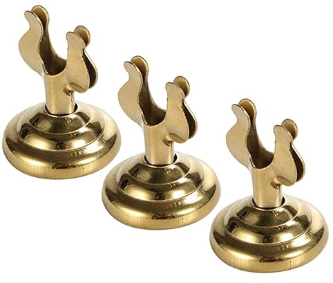 STOBOK Pince Porte-Panneau de Table en U, Lot de 3, Métal Doré |
