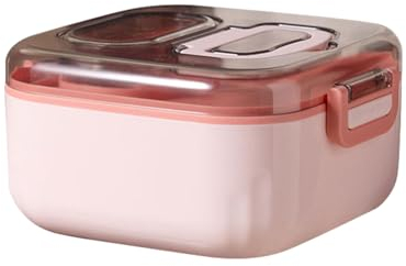 NEFLUM Contenitori per il pranzo con scomparti,Contenitori per pranzo al sacco per bambini da 850 ml a 3 scomparti con forchetta e cucchiaio - Contenitori per il pranzo con maniglia incorporata
