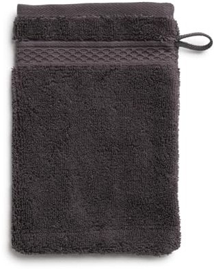 Möve Pure Luxury Waschhandschuh 15 x 20 cm aus 100% Ägyptischer Baumwolle, Graphite