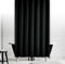 KS Handel 24 Textil DUSCHVORHANG Uni SCHWARZ 240 x 230 cm ÜBERLÄNGE! 240 BREIT x 230 HOCH! Shower Curtain Black Outsize!