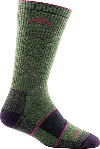 Darn Tough Vermont Hiker Boot Full Cushion Sock, Moss Heather, Small (2.5-5 UK)