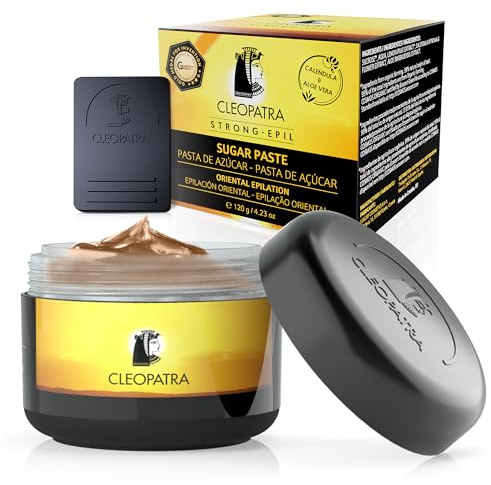 Strong-Epil Sugar Paste for Hair Removal – Gentle Sugaring Paste for Body, Face, Bikini & Intimate Area – Natural Cold Sugar Wax with Calendula & Aloe Vera – Depilation & Waxing for Women & Men