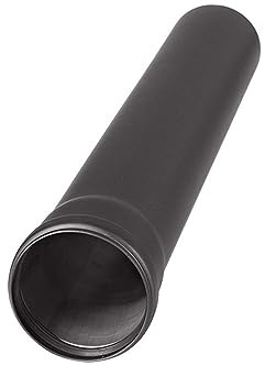 AA-Kaminwelt Pelletrohr 80 x 500 mm Schwarz Pelletofen Rohr Ofenrohr Pellet Rauchrohr