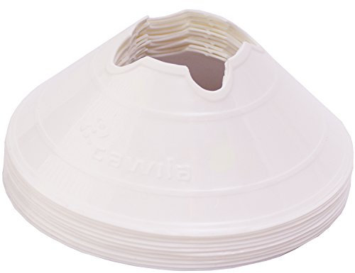 Cawila Lot de 10 coupelles de délimitation Différentes couleurs M Blanc Blanc 6 cm