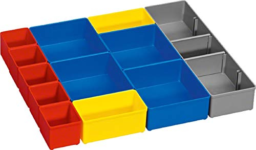 Bosch Professional Handwerkoffersystem Boxen für Kleinteileaufbewahrung, I-BOXX 53 Inset Box Set 12 Stück
