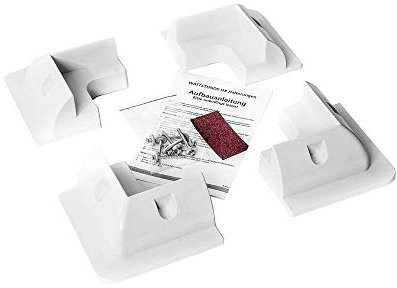 WATTSTUNDE Solarmodul Haltespoiler Dachbefestigungen Dachdurchführung weiß (HXE/W)