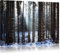 Pixxprint Winterwald Bild, Größe: 120x80cm, Leinwandbild, fertig gespannt, Wandbild, Dekoration, Kunstdruck, kein Poster