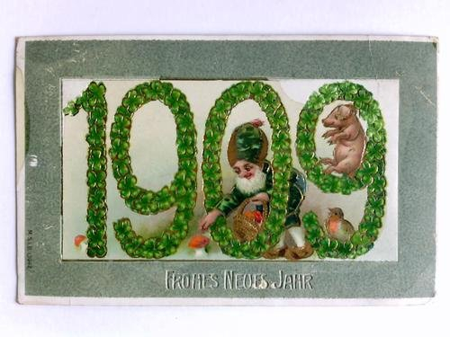 Postkarte: Frohes Neues Jahr 1909