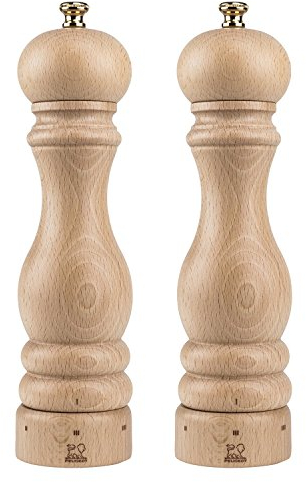 Peugeot Paris U'Select 9-Inch Pepper & Salt Mill Set, Natural Beechwood