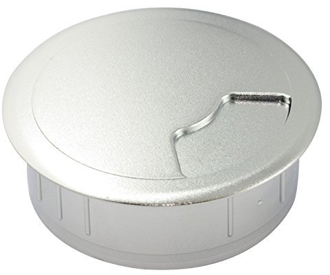 VASALAT Kabeldurchführung 60mm verchromt, Kabeldurchgang D60mm, 1 Stück