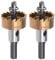 Sourcingmap 2 Pcs 30mm HSS Drill Bit Hole Saw Stainless High Speed Steel Metal Alloy
