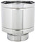 Terminale canne fumarie 4 venti in acciaio inox con base tonda (DN 120)