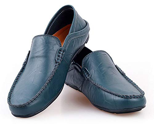 Hommes Mocassins Cuir Penny Loafers Conduite Bateau Chaussures Respirant d'affaires Oxfords Ville Casual Souple Chaussons