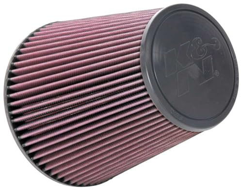 K&N Universal Clamp-On Air Filter: High Performance, Premium, Washable, Replacement Filter: Flange Diameter: 6 In, Filter Height: 8 In, Flange Length: 0.625 In, Shape: Round Tapered, RU-1044