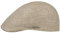 Stetson Texas Linen Flatcap Schirmmütze Leinencap Sommercap Schiebermütze Damen/Herren - Made in The EU mit Schirm, Futter Frühling-Sommer - XL (60-61 cm) beige-meliert