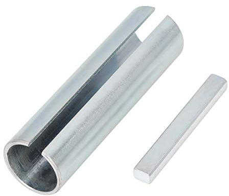 X AUTOHAUX Kit Manchon Arbre Moteur 3/4-7/8 1 Pièce avec Clé | Argenté, Pour Moteur À Essence, 3/4 À 7/8, Clé De Pas 2.01, Manchon 76x22mm, Compatible Avec Poulies