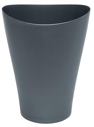 Rubbermaid Spa Works Abfalleimer für Zuhause/Badezimmer/Büro, klein, Kunststoff, Gunmetal Blue, Zuhause/Küche/Garage/Apartment/Büro