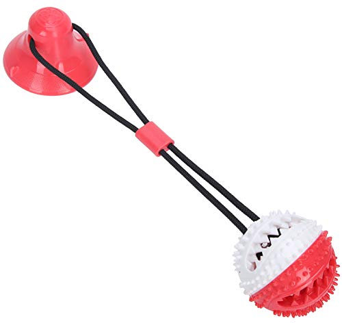 Pssopp Bola de Ventosa para Masticar para Perros Bola de Ventosa interactiva para Perros multifunción Bola de Limpieza de Dientes molares para Perros Bola de dispensación de Alimentos(#2)