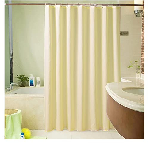 KFGDFD Gazebo Decorative Drapery Waterproof Partition Shower Curtain, for Bathroom, Indoor and Outdoor Outdoor Blinds with Hook, 1 Panel Color : Yellow, Size : W79xH71in(2x1.8m)