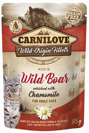 Carnilove Pouch wild Boar kattenvoer 24x85 gr