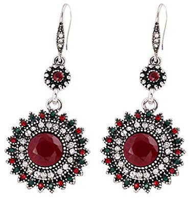 Bohème Ohrstecker-Ohrringe für Frauen Mädchen Ethno-Schmuck Mode Ohrhänger Ohrstecker Tropfen Tropfen Lange Ohrringe Praktisch und Praktisch