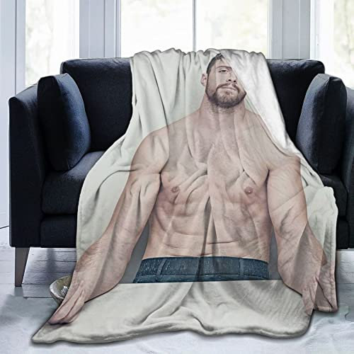 YINGD Aaron Actor Taylor-Johnson - Manta de franela de forro polar, suave y cómoda, cálida manta de aire acondicionado para sofá, cama, oficina, rodillera, cama, coche, campamento, playa, 50 x 40