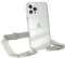 EAZY CASE - Hülle mit Band kompatibel mit iPhone 12 Pro Max Handyhülle mit Umhängeband für iPhone 12 Pro Max Silikonhülle Transparent Schutzhülle Handykette zum Umhängen Handykordel in Taupe Grau